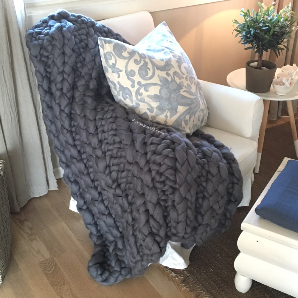 Chunky knit sticka, nøste, knitting, blanket, hjemmelagd, merinoull, pläd, strick, chunky, DIY, strikke, strikketøy, tykke, pledd, strikkepinner, ull hjemmelagde yarn Garn gigant knit knitting tykt